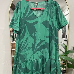 A New Day V neck dress Sz L
